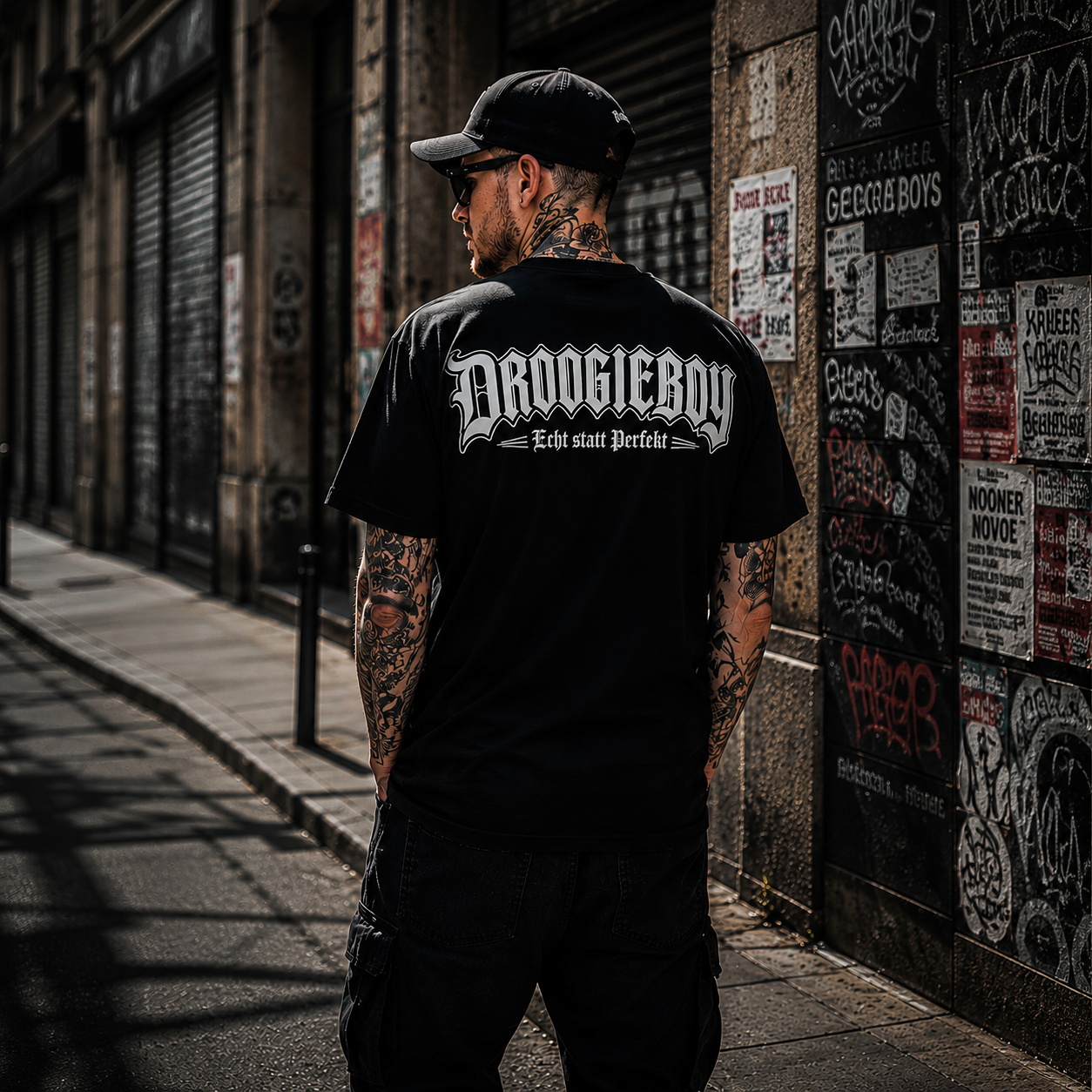 Droogieboy Echt statt Perfekt T Shirt